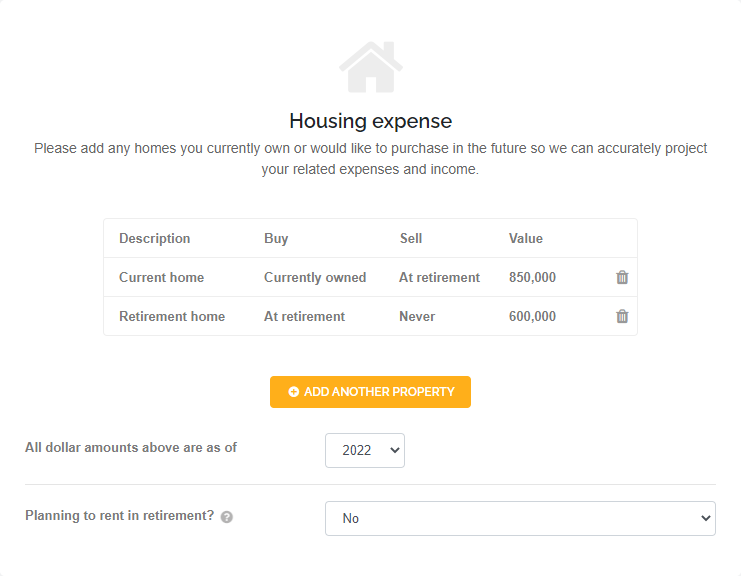 Retirement Calculator - Case Study - Housing Retirement Calculator - Case Study - Housing